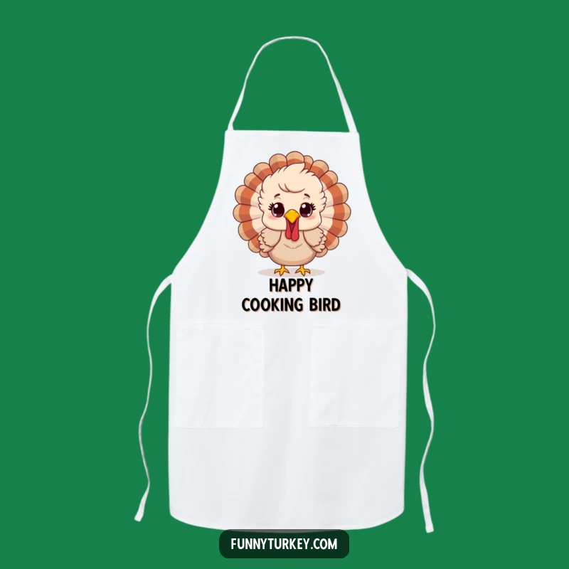 Funny Surprised Turkey Apron - Festive Fun for the Kitchen