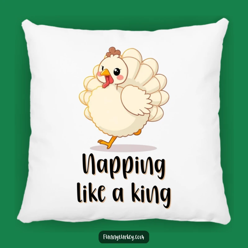 Comfy Funny Kawaii Turkey Trot Pillow: Fluffy Bird Accent for Cozy Spaces