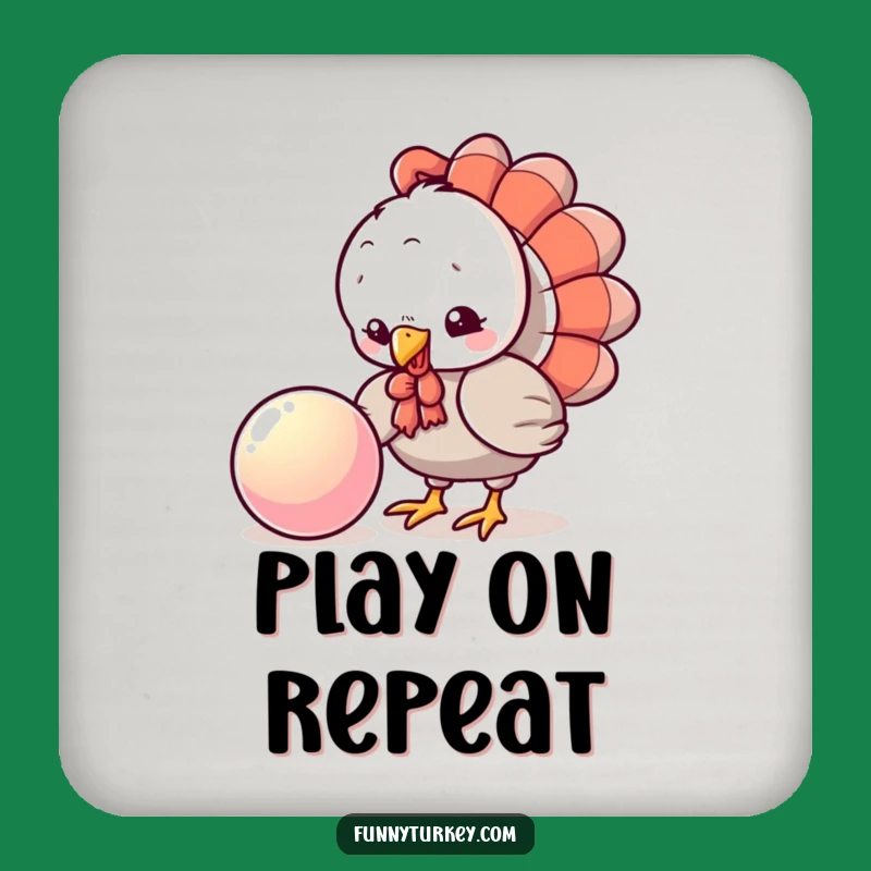 Funny Turkey Ball Coaster: Playful Kawaii Pecking Protection, Cute Funny Gift