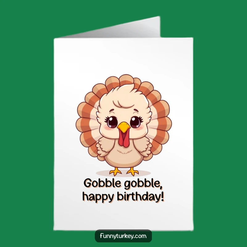 Funny Free Printable Birthday Card: Surprised Turkey - Downloadable Gift!