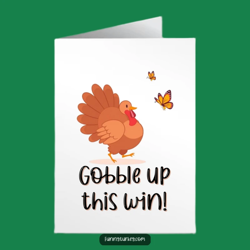Free Printable Funny Turkey Congratulations Card: Hilarious Downloadable Greeting for Success!