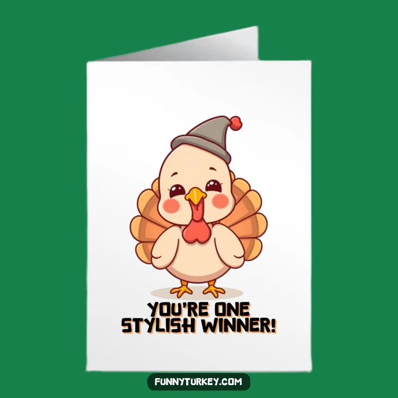 Free Printable Turkey Card: Giggles and Hats for Your Big Win!