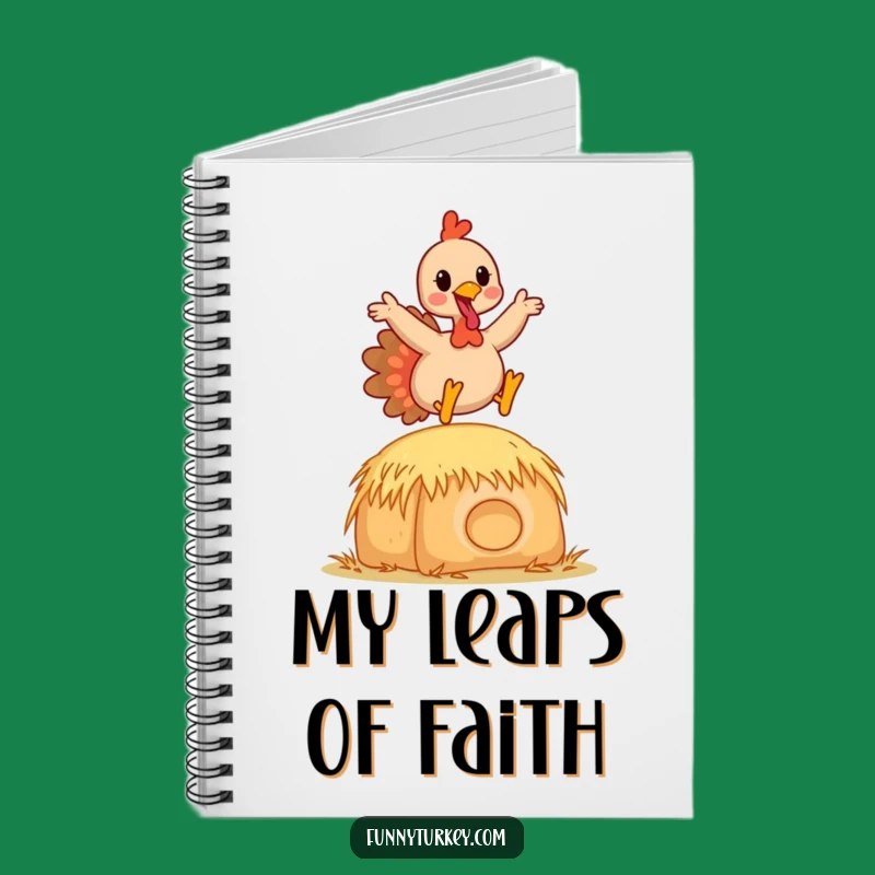 Funny Kawaii Turkey Hay Bale Notebook: Joyful Leaping Pages for Your Ideas